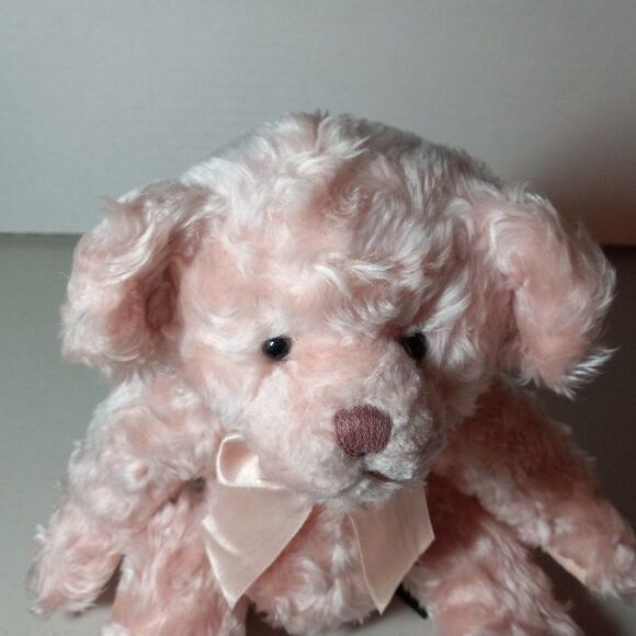 Vintage Russ Pink Teddy Bear Isabella Cottagecore Grandmacore Plushie - Picture 2 of 7